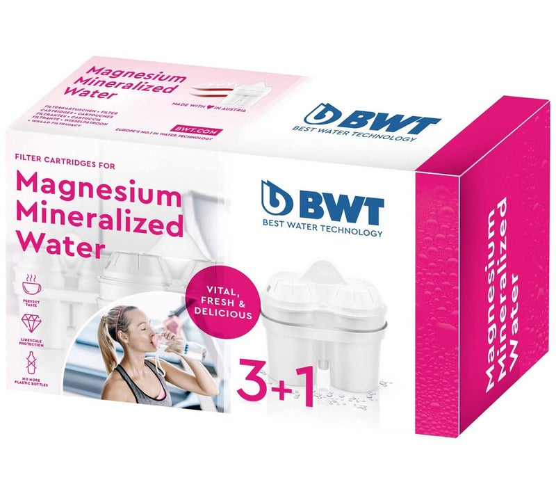 BWT Magnesium Gourmet L0814334 Cartridges Water Filter (Pack of 3 + 1) - Image 1